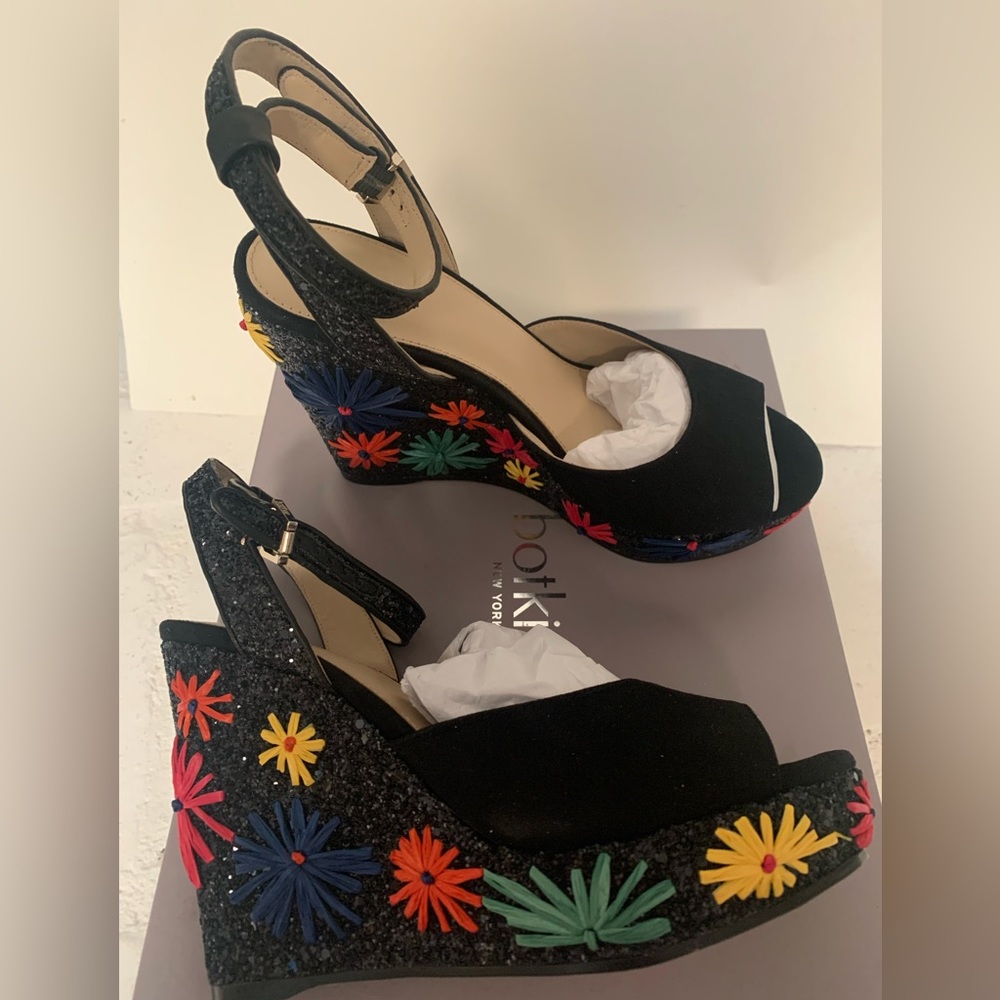 NIB botkier glitter Jessie Wedge sandal from Anthropologie